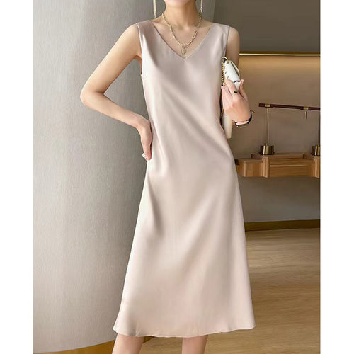 Damen Viskose Maxikleid mit tiefem V-Ausschnitt Echo Archiv
