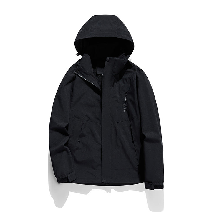 Damen zweilagige Softshell‑Outdoorjacke mit abnehmbarem Fleece‑Innenlayer und Kapuze Echoarchiv