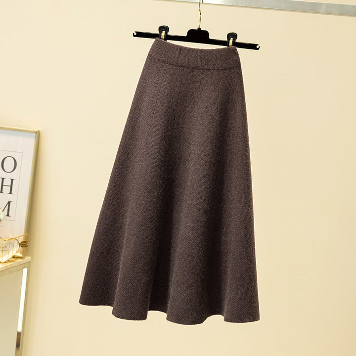 Damen Eleganter, schwingender Midi-Rock Echo Archiv
