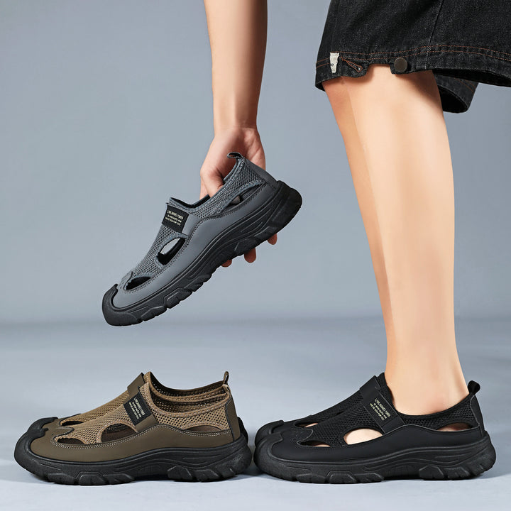Damen nan atmungsaktive Mesh-Mary-Jane-Sneaker mit Klettverschluss, verstärkter Zehenkappe und griffiger Plateau-Profilsohle Echo Archiv