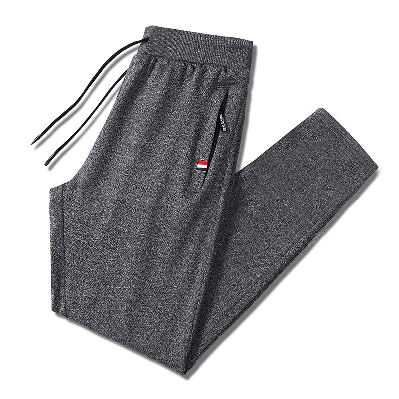 Herren Slim-Fit Jogginghose mit elastischem Rippbund, Kordelzug und Reißverschlusstaschen Echo Archiv