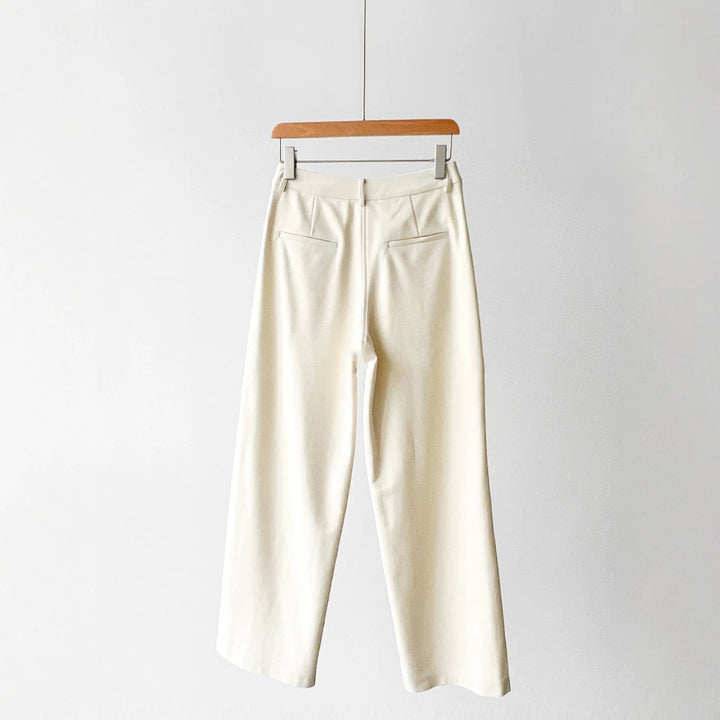 Damen Weit geschnittene elegante Trousers Echoarchiv