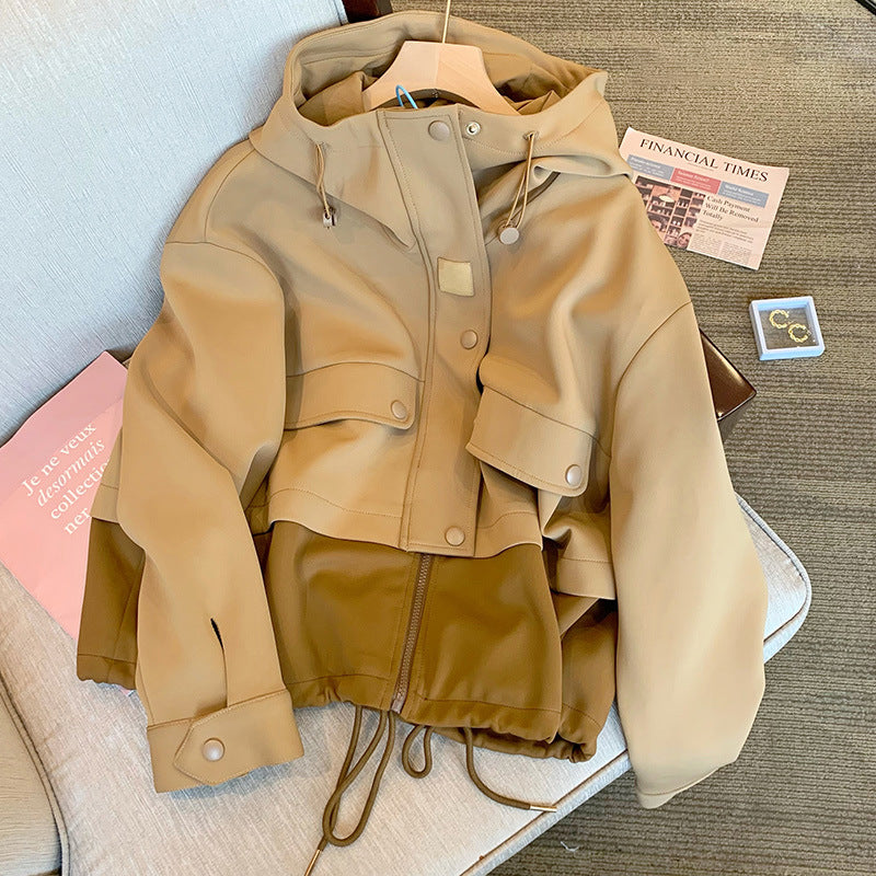 Damen Moderne Übergangsjacke mit hohem Kragen Echoarchiv