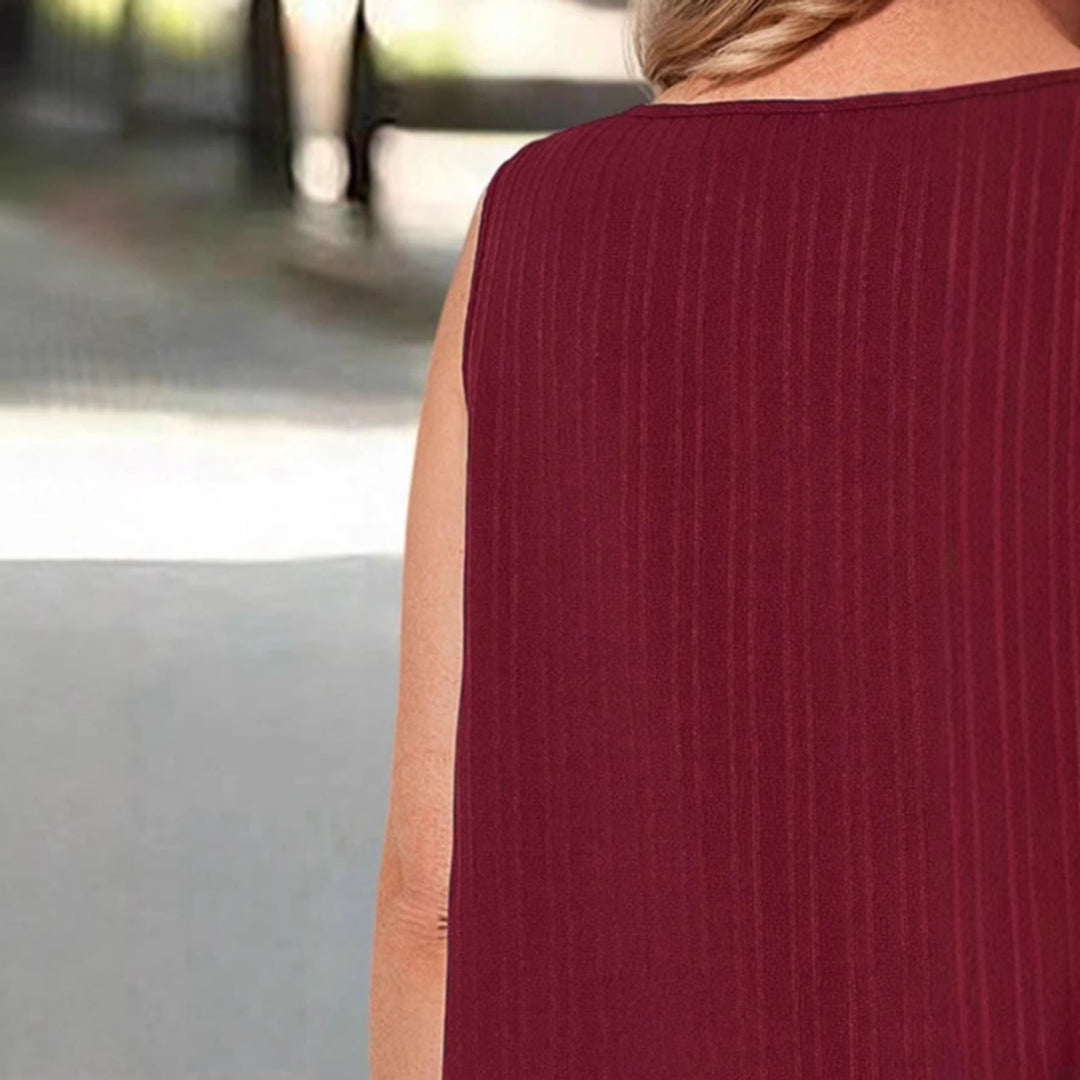 Damen Weiter Schnitt Tank-Top mit lässigem Stil Echo Archiv