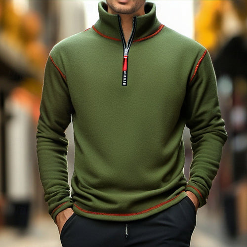 Herren Fleece Pullover mit halbem Reißverschluss Echoarchiv
