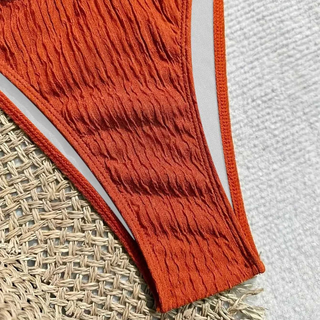 Damen Triangel-Bikini mit gewellter Textur Echo Archiv