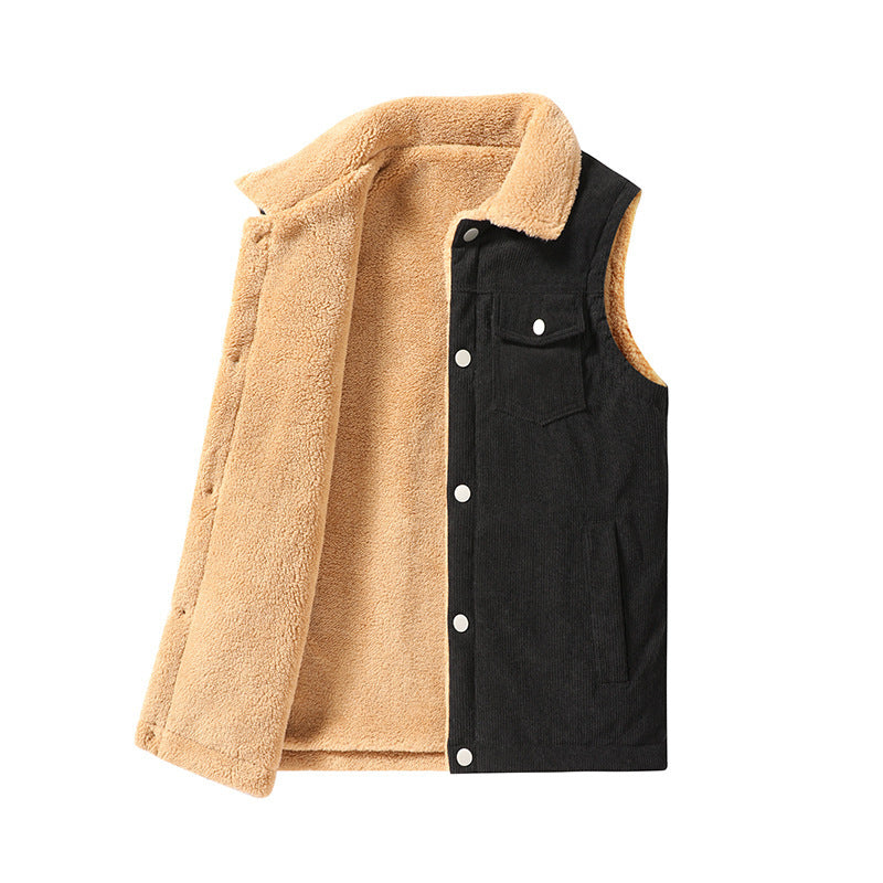 Herren Kuschelige Fleece-Weste Echo Archiv