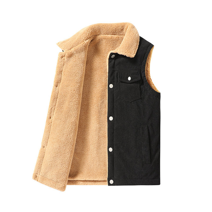 Herren Kuschelige Fleece-Weste Echo Archiv
