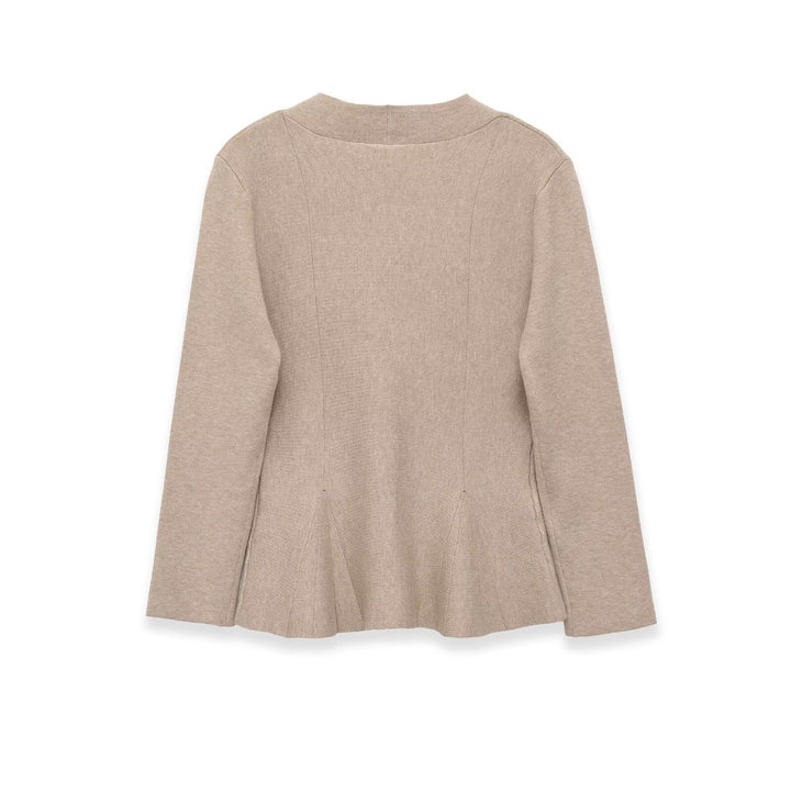 Damen Figurformende Strickjacke mit V-Ausschnitt und Taillenbetonung Echo Archiv