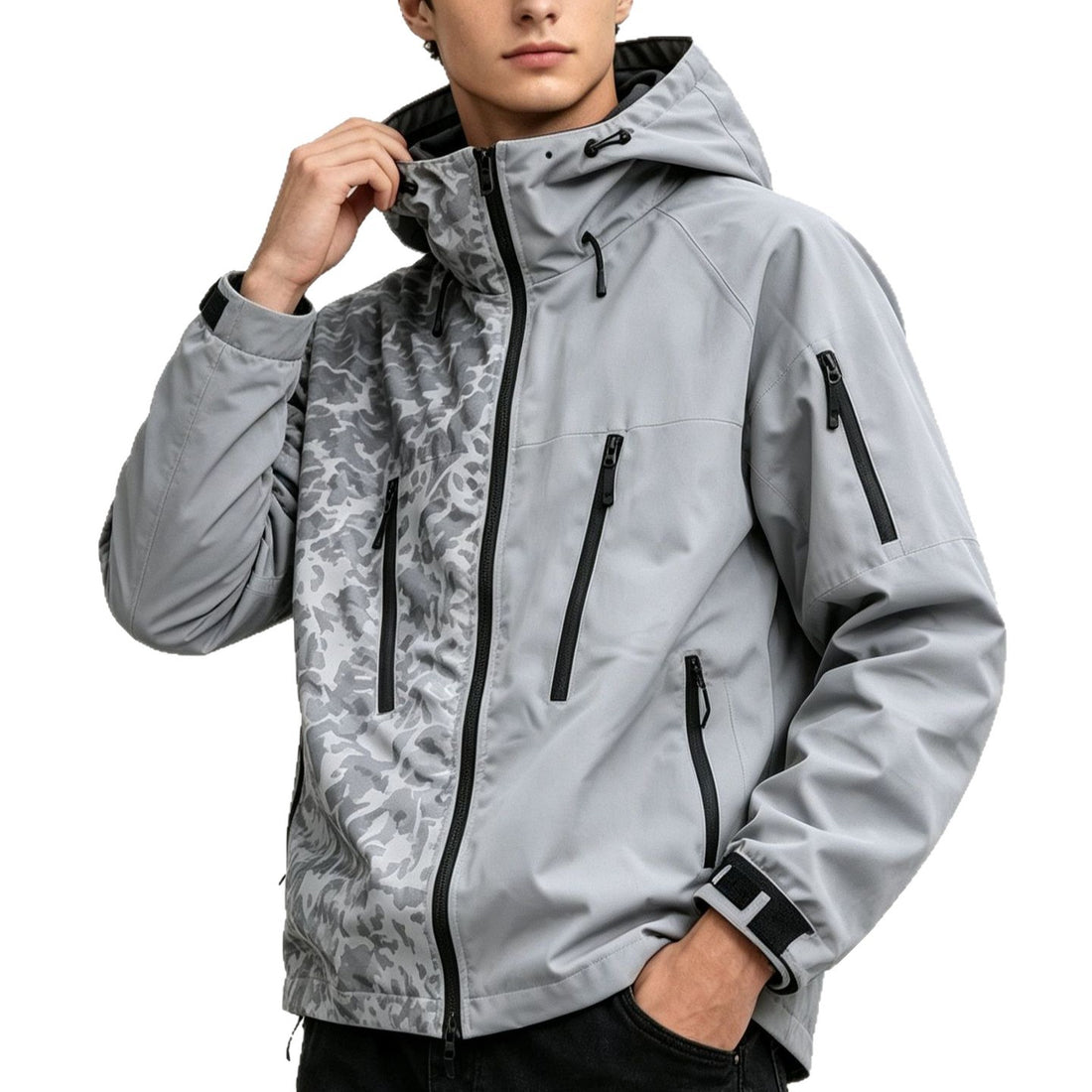 Herren Modische Funktionsjacke mit Kapuze – Taviero