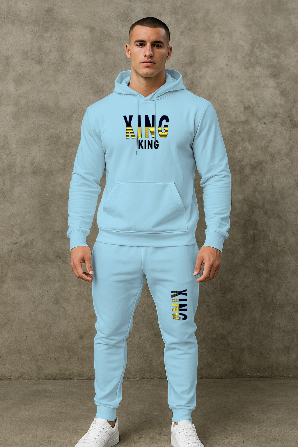 Herren sportives Hoodie- und Jogginghose-Set Echoarchiv