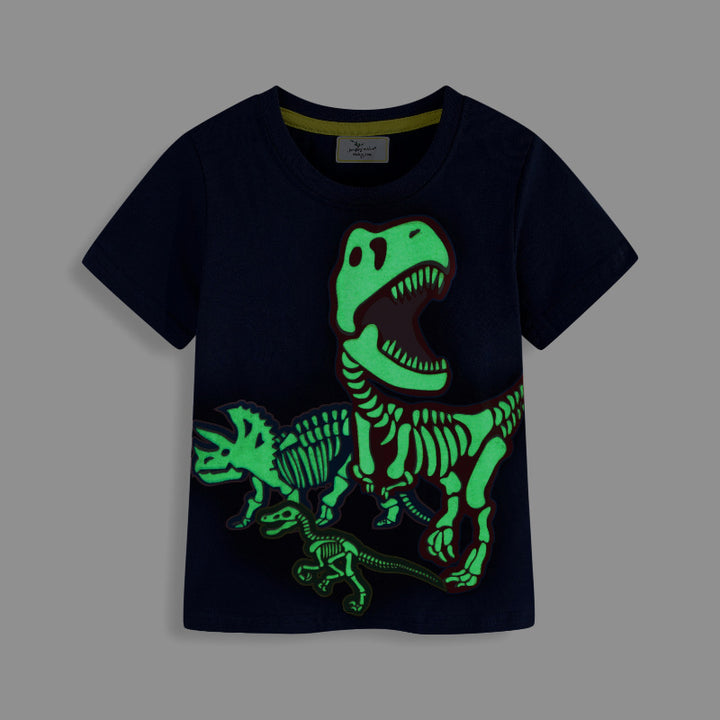 Jungen T-Shirt mit aufregendem Dinosaurier-Skelett-Design Echo Archiv
