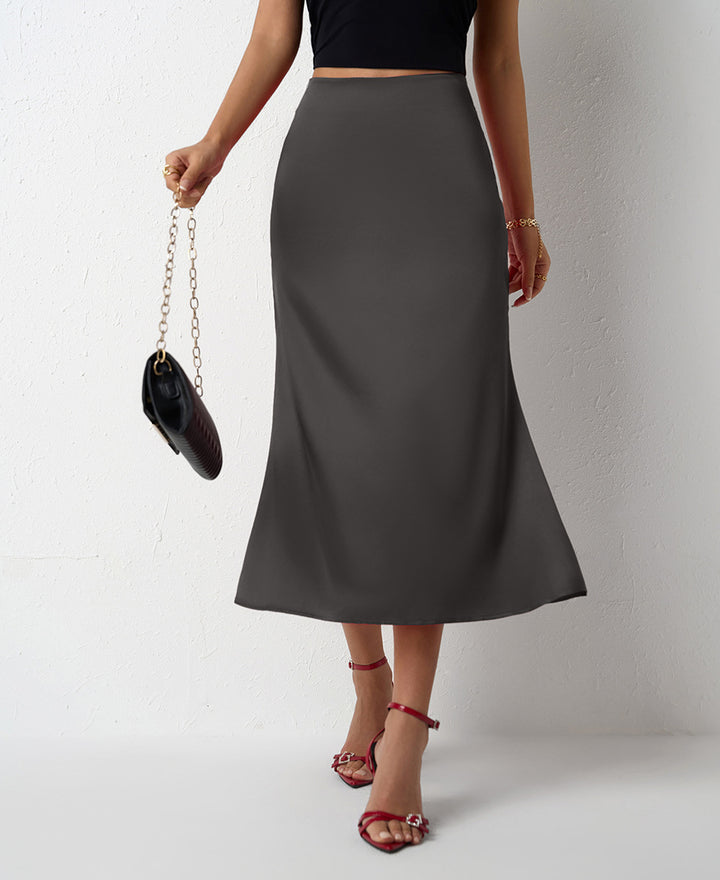 Damen eleganter Midirock aus schimmerndem Stoff mit figurschmeichelndem Schnitt Echo Archiv