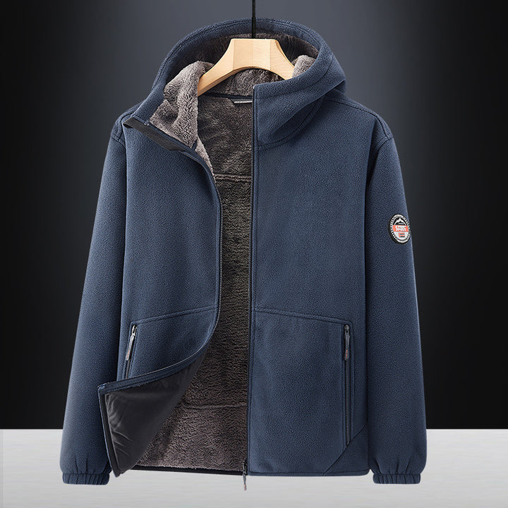 Herren Fleecejacke mit Kapuze Echo Archiv