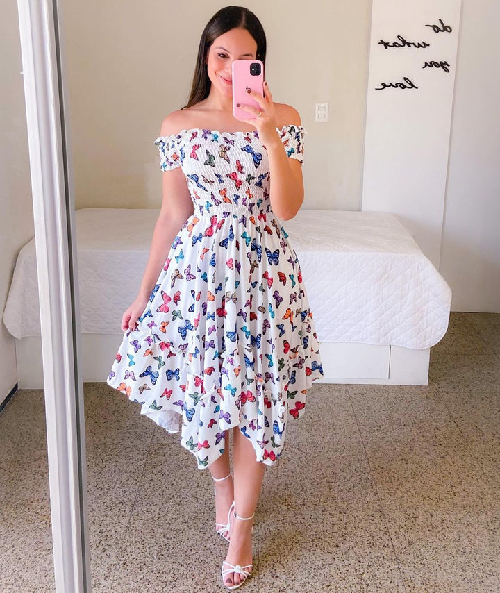 Damen Maxikleid Echo Archiv