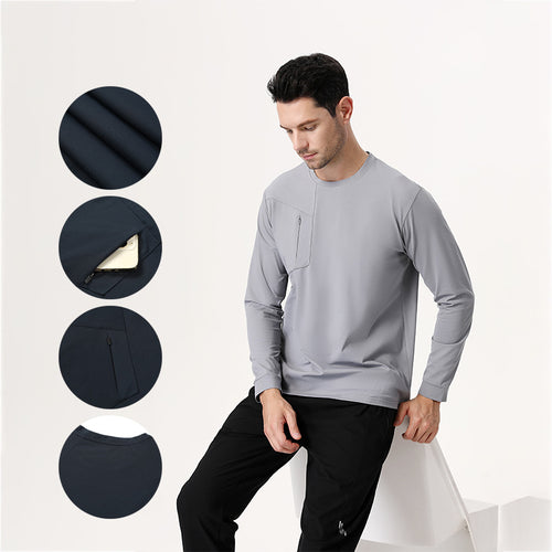 Herren Funktionsshirt mit praktischem Reißverschluss und innovativem Belüftungssystem Echoarchiv