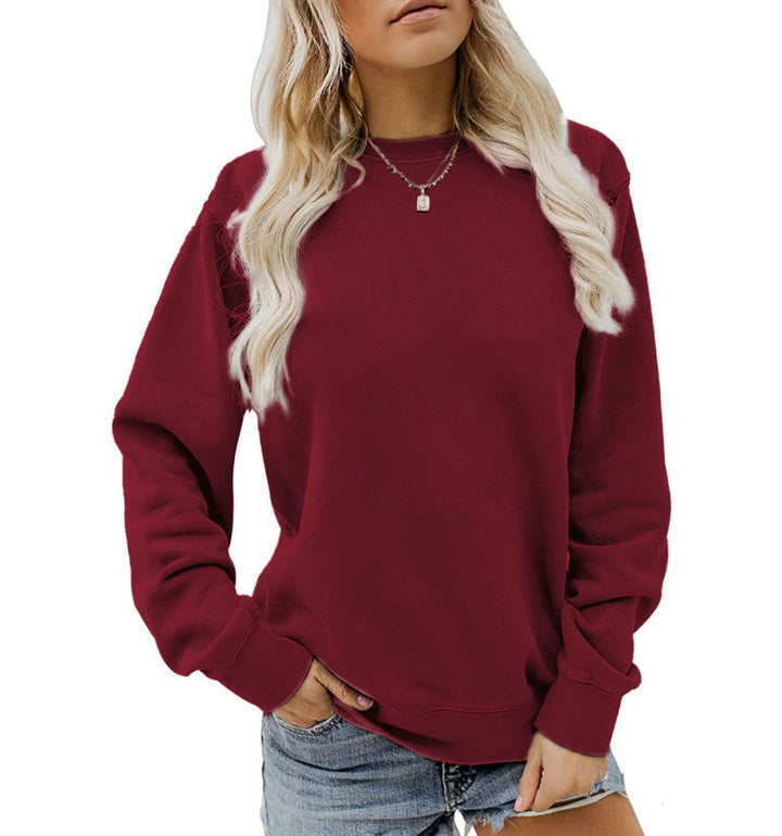 Damen nan lässiges Oversize Sweatshirt mit Rundhalsausschnitt und weichem Baumwollfleece Echo Archiv