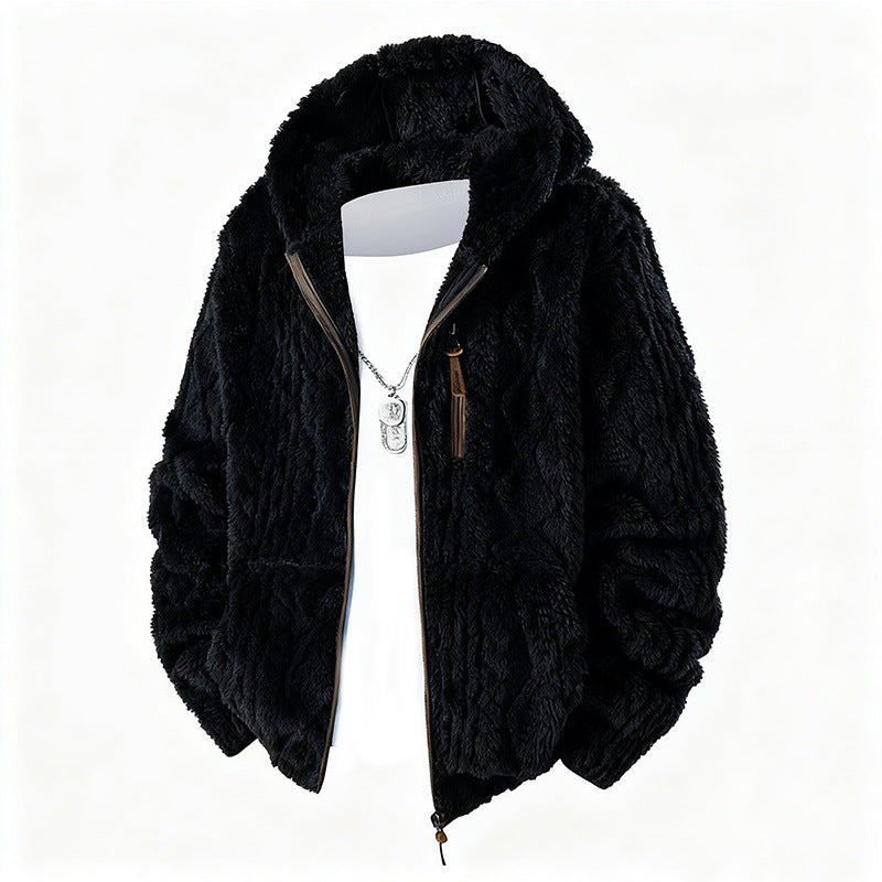 Herren Fleece Jacke mit Kapuze Echo Archiv