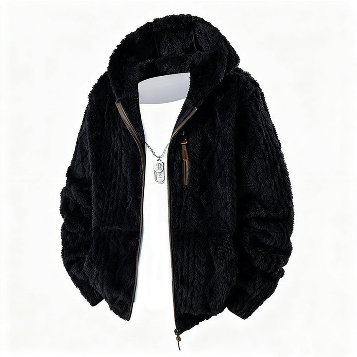 Herren Fleece Jacke mit Kapuze Echo Archiv