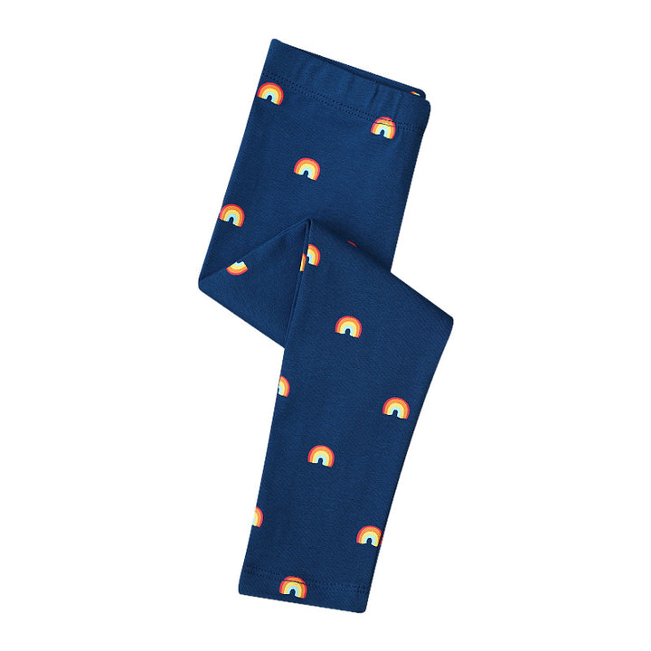 Mädchen Leggings mit buntem Regenbogenmotiv Echo Archiv