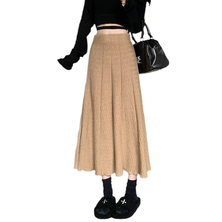 Damen Langer Rock mit strukturiertem Design Echo Archiv