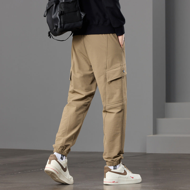 Herren Tapered Cargo-Joggerhose mit Knieeinsatz, Tunnelzugbund und Klappentaschen Echo Archiv