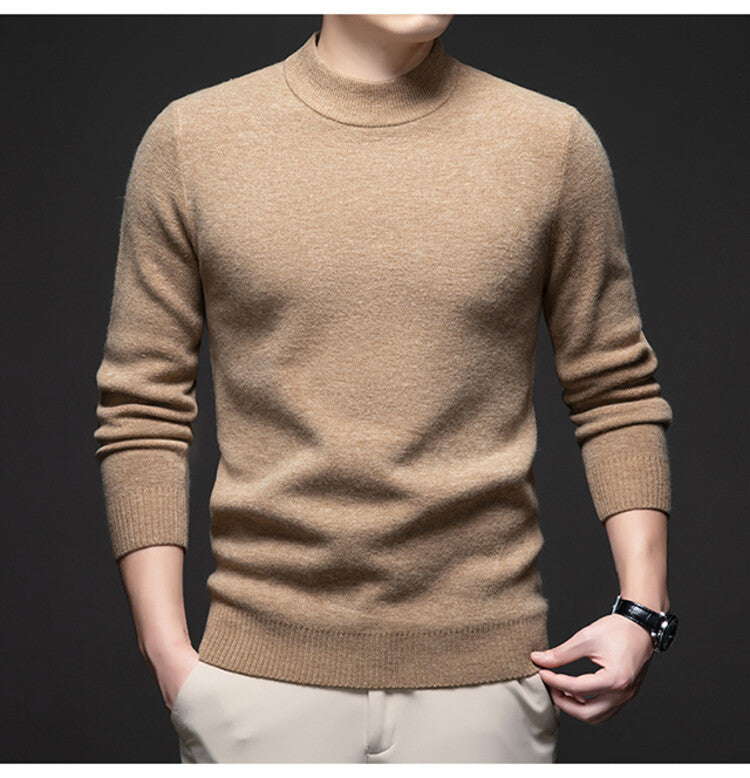 Herren eleganter Rollkragenpullover aus weichem Material Echoarchiv