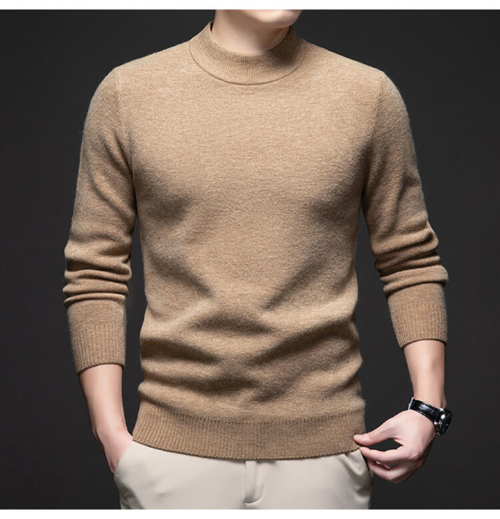 Herren eleganter Rollkragenpullover aus weichem Material Echoarchiv