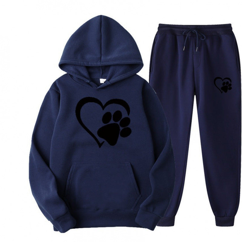 Damen Kuscheliger Hoodie und Jogginghose Set Echoarchiv