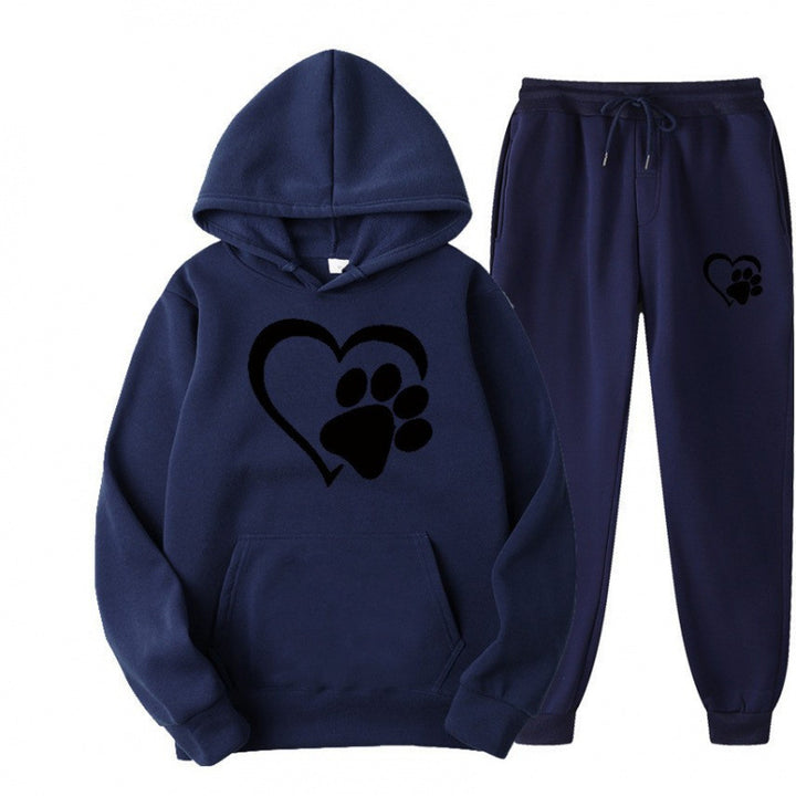 Damen Kuscheliger Hoodie und Jogginghose Set Echoarchiv