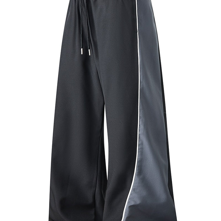 Herren Extrabreite Trackpants mit glänzenden Seiteneinsätzen & Kontrastpaspel Echo Archiv
