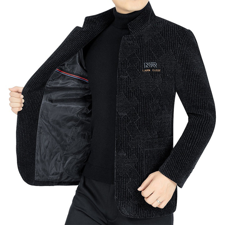Mann Lange Jacke aus strukturiertem Stoff Echoarchiv