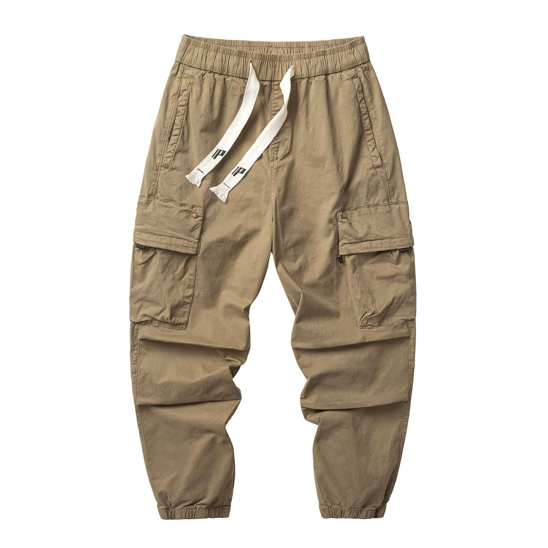 Herren Funktionelle Cargo-Joggerhose aus Baumwoll-Twill mit elastischem Tunnelzugbund und Klapp‑Utility‑Taschen Echo Archiv