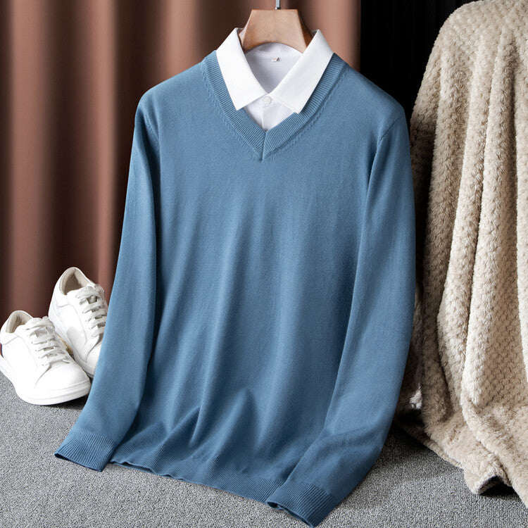 Herren V-Ausschnitt Pullover Echoarchiv