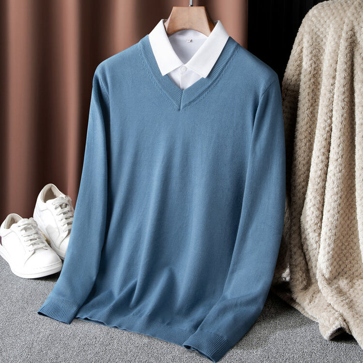 Herren V-Ausschnitt Pullover Echoarchiv
