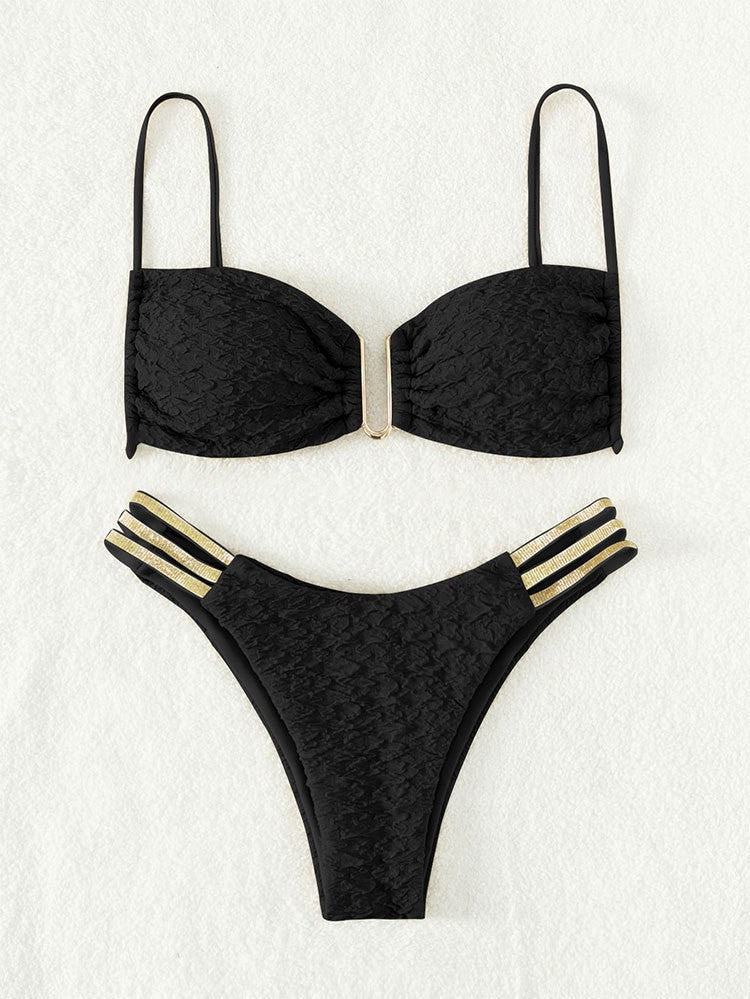 Damen Push-Up Bikini mit raffiniertem Schnürdetail Echo Archiv