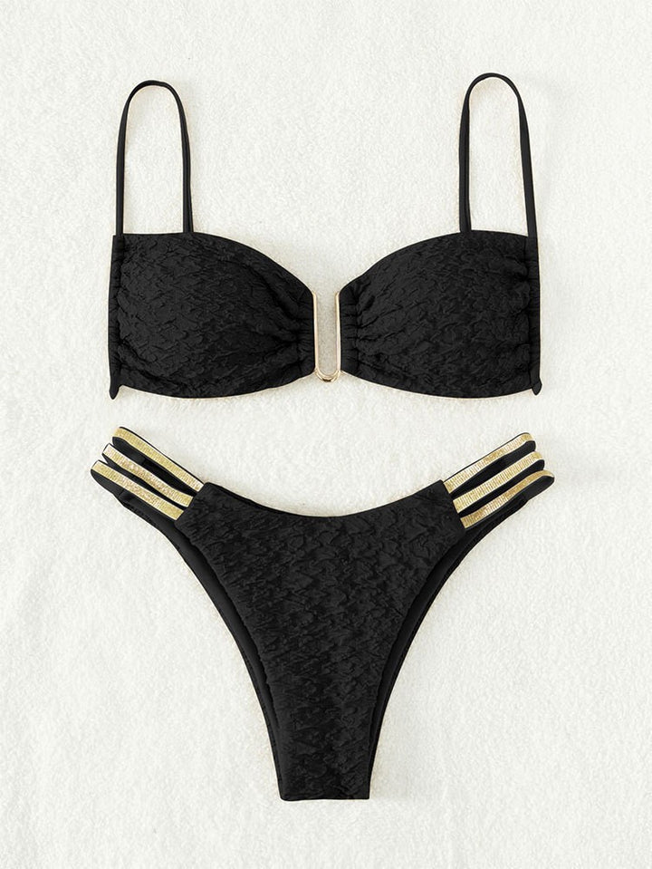 Damen Push-Up Bikini mit raffiniertem Schnürdetail Echo Archiv