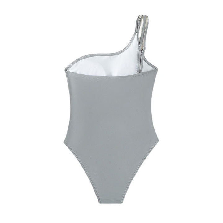 Damen asymmetrischer Cut-Out Einteiler Badeanzug Echo Archiv