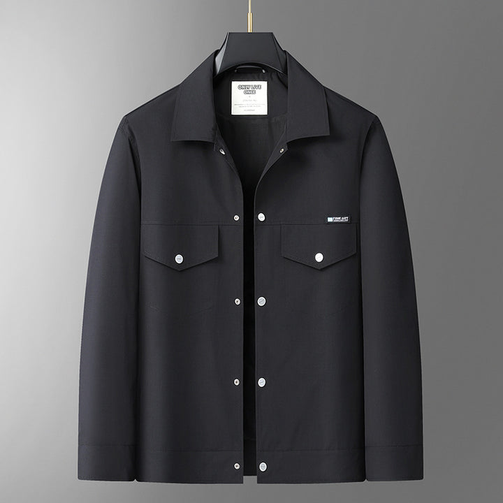Herren Leichte Overshirt-Jacke aus Mikrofasermix mit Brustpattentaschen Echo Archiv