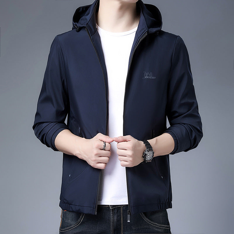 Herren leichte Funktionsjacke mit Kapuze und atmungsaktivem Material Echoarchiv