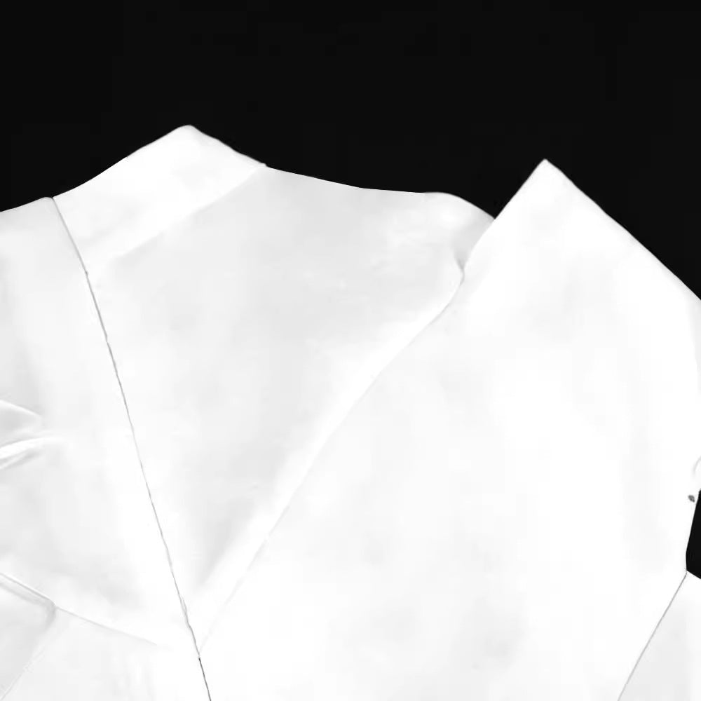 Damen elegante Peplum-Bluse mit transparenten Details Echo Archiv