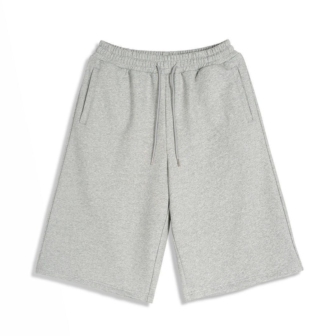 Herren Knieumspielende French-Terry Sweatshorts mit Kordelzug und gesticktem Wappen Echo Archiv