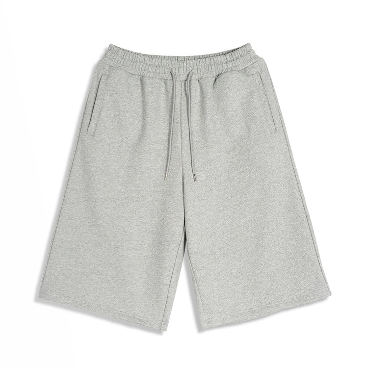Herren Knieumspielende French-Terry Sweatshorts mit Kordelzug und gesticktem Wappen Echo Archiv
