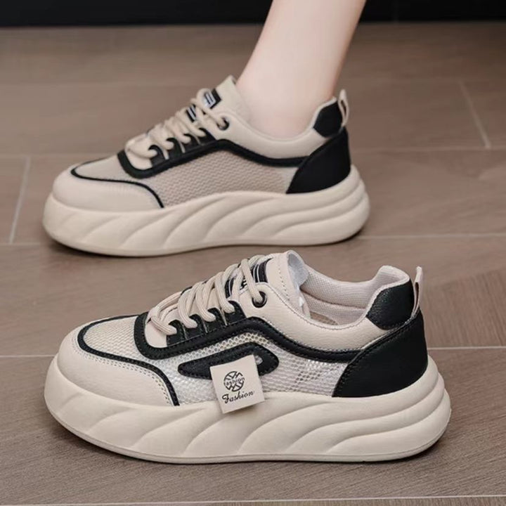 Damen Komfortable und trendige Sneakers mit atmungsaktivem Mesh und dicker Sohle Echo Archiv