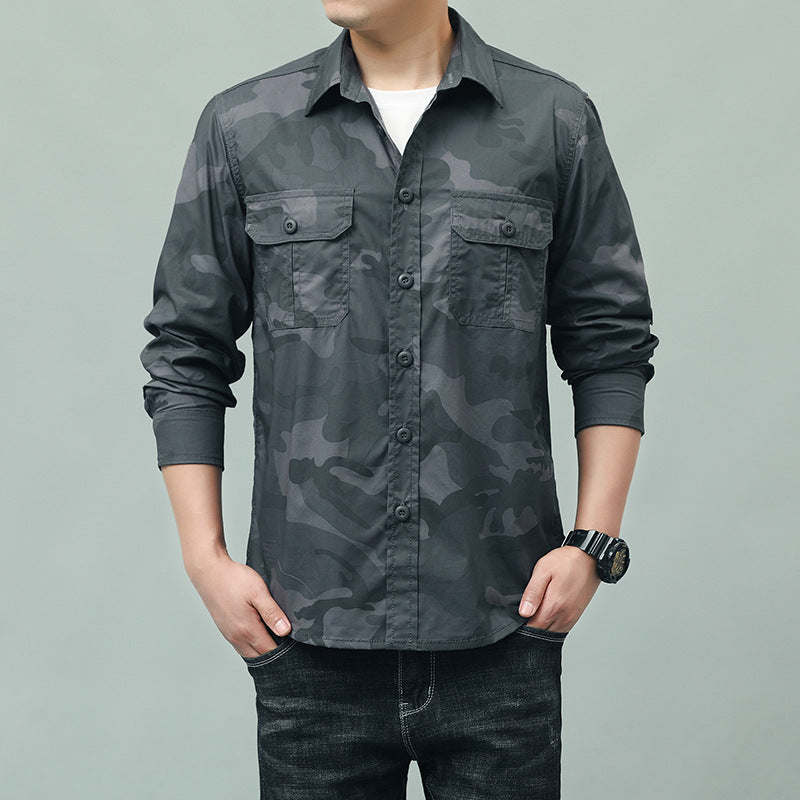 Herren Camouflage-Shirt mit Taschen Echo Archive