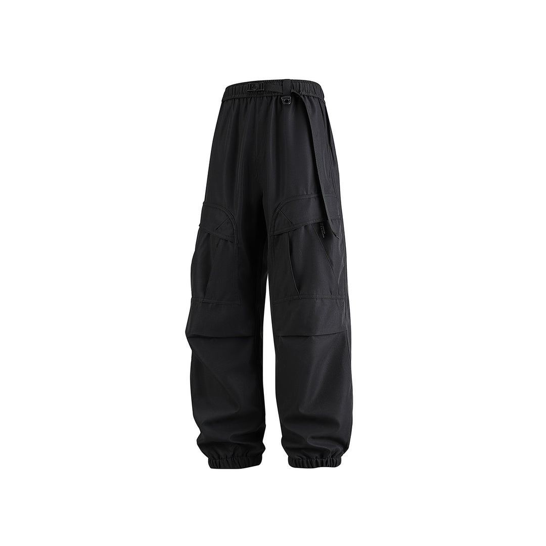 Herren Weite technische Cargo-Joggerhose mit elastischem Tunnelzugbund und Mehrfachtaschen Echo Archiv