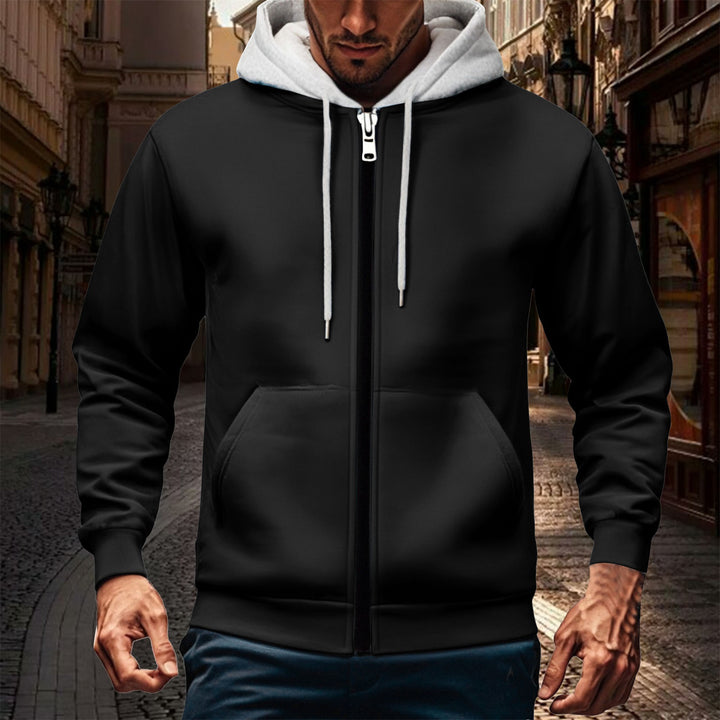 Herren Kapuzenjacke mit doppellagigem Material Echoarchiv