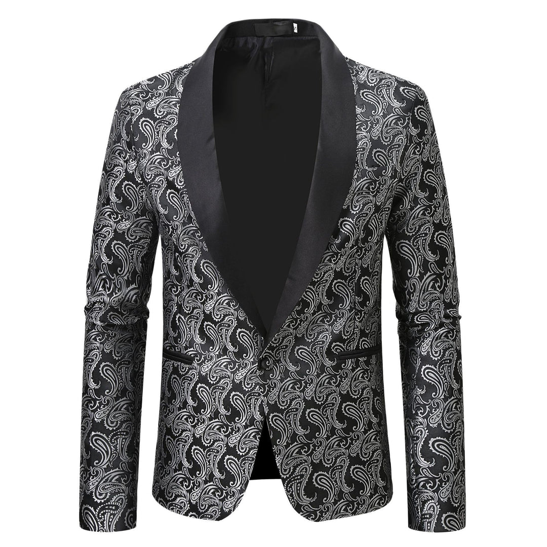 Herren extravagante Smokingjacke mit Paisleymuster Echoarchiv