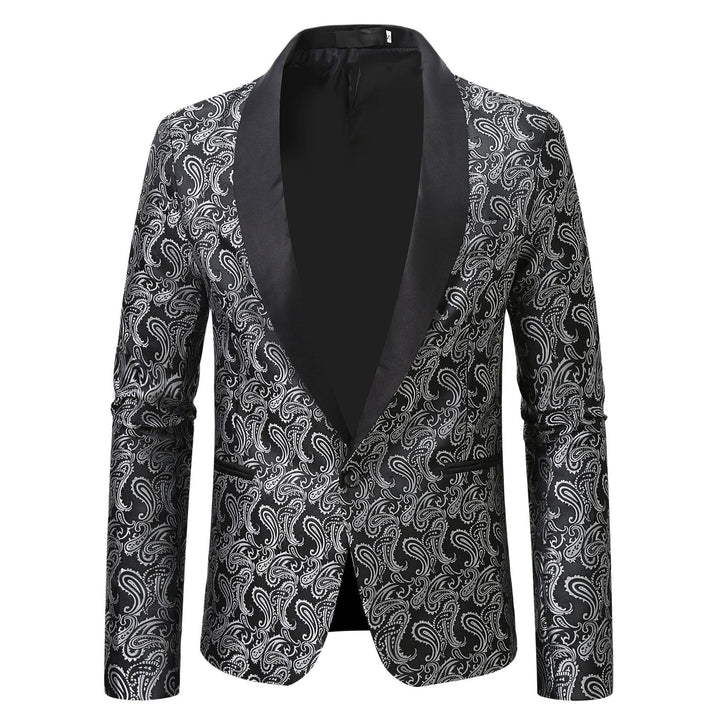 Herren extravagante Smokingjacke mit Paisleymuster Echoarchiv