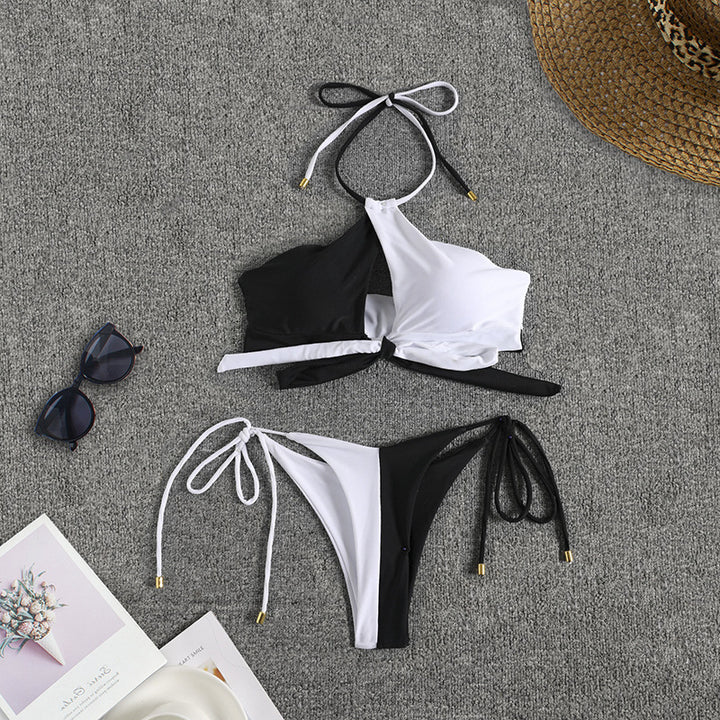Damen Asymmetrischer Cut-Out Bikini mit verstellbarem Bindesystem Echo Archiv